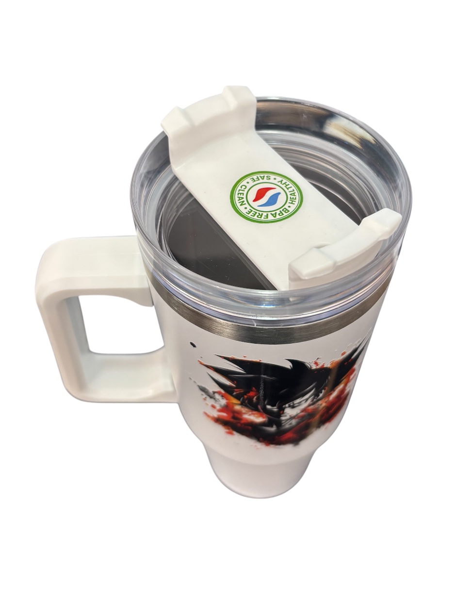 Foto 5 pulgar | Termo de Acero Inoxidable Terriomax Blanco Gokú 30 Oz