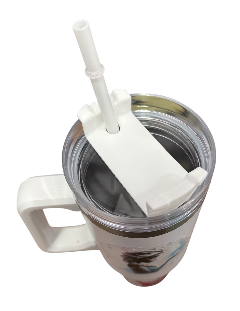 Foto 5 pulgar | Termo de Acero Inoxidable Terriomax Blanco Elsa 30 Oz