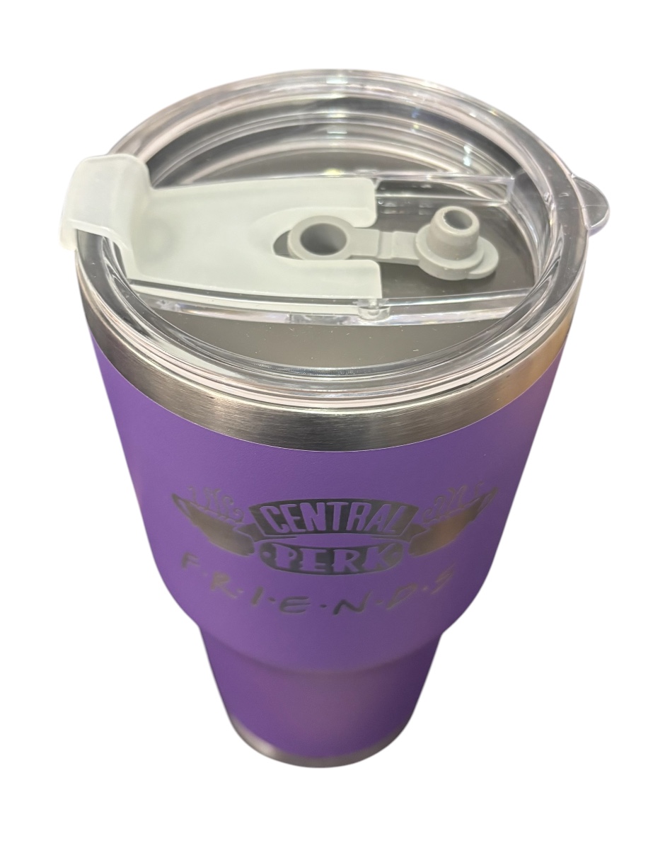 Foto 4 pulgar | Termo De Acero Inoxidable Macarena Brand Color Lila, Friends De 30 Oz