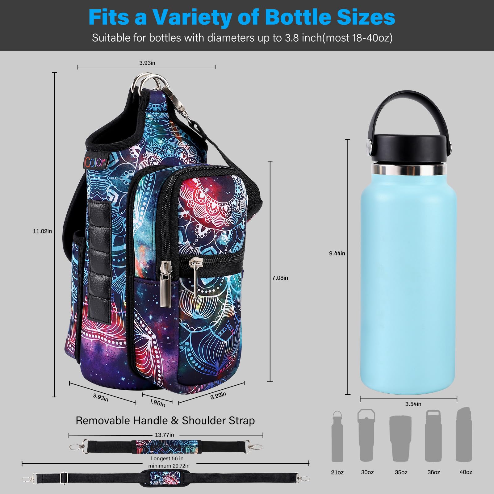 Foto 4 pulgar | Bolsa Magnética Para Botellas De Agua Gym Icolor Para Hombre Y Mujer - Venta Internacional.