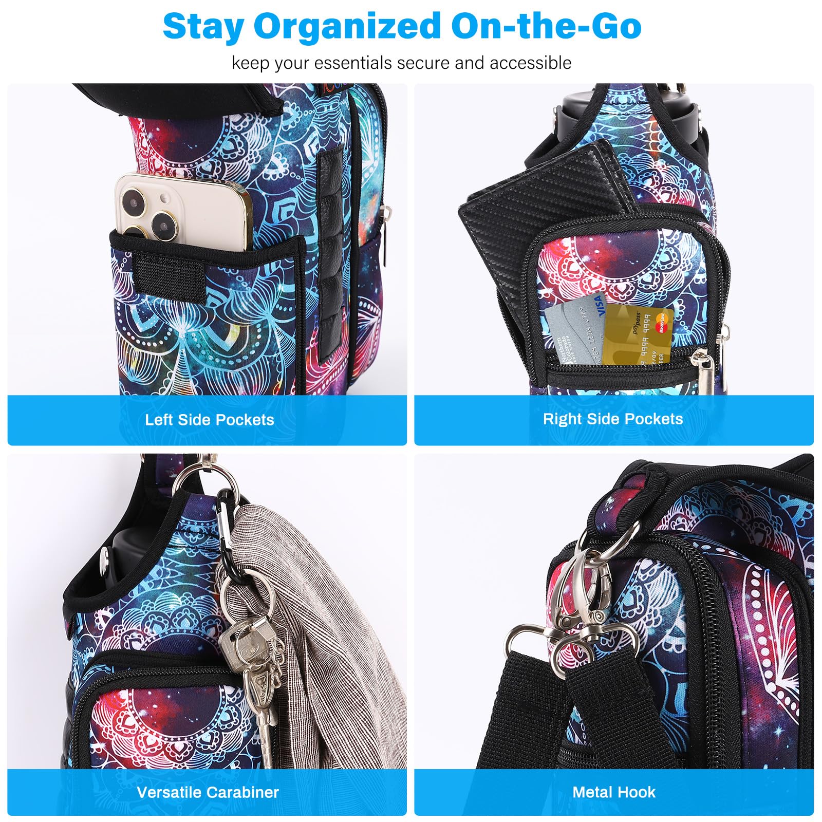 Foto 4 | Bolsa Magnética Para Botellas De Agua Gym Icolor Para Hombre Y Mujer - Venta Internacional.