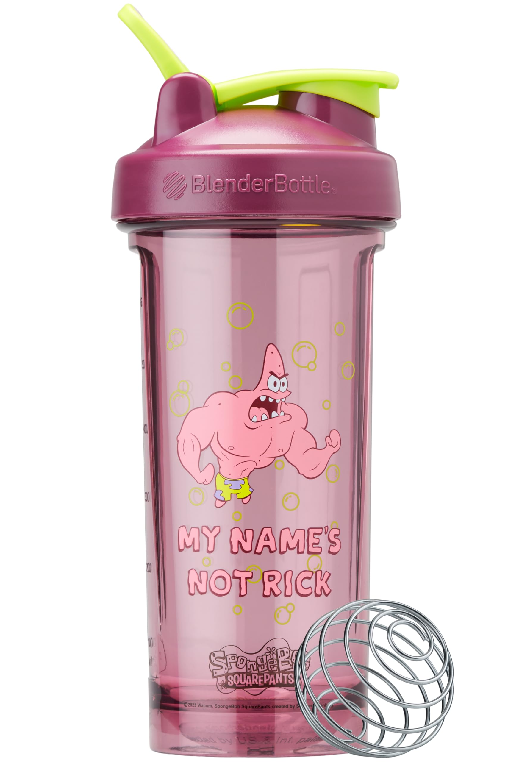 Mezclador De Botellas, Botella Spongebob Pro Series, 800 Ml, Color Rojo - Venta Internacional.