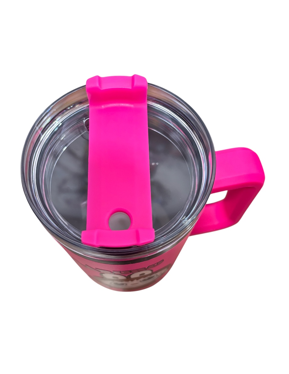 Foto 4 pulgar | Termo De Acero Inoxidable Marca Macarena Brand Color Fucsia Labubu De 40 Oz