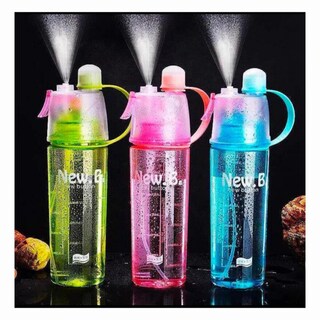 Foto 1 | Botella De Agua Deportiva De 600 Ml Con Función De Rociado, Color Verde - Venta Internacional.