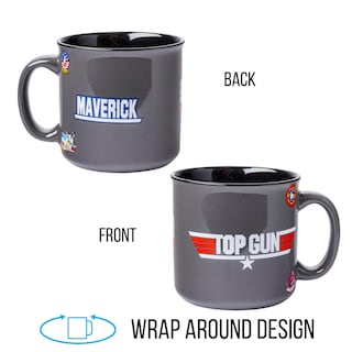 Foto 3 | Taza Camper Silver Buffalo Top Gun Maverick De Cerámica, 600 Ml - Venta Internacional.