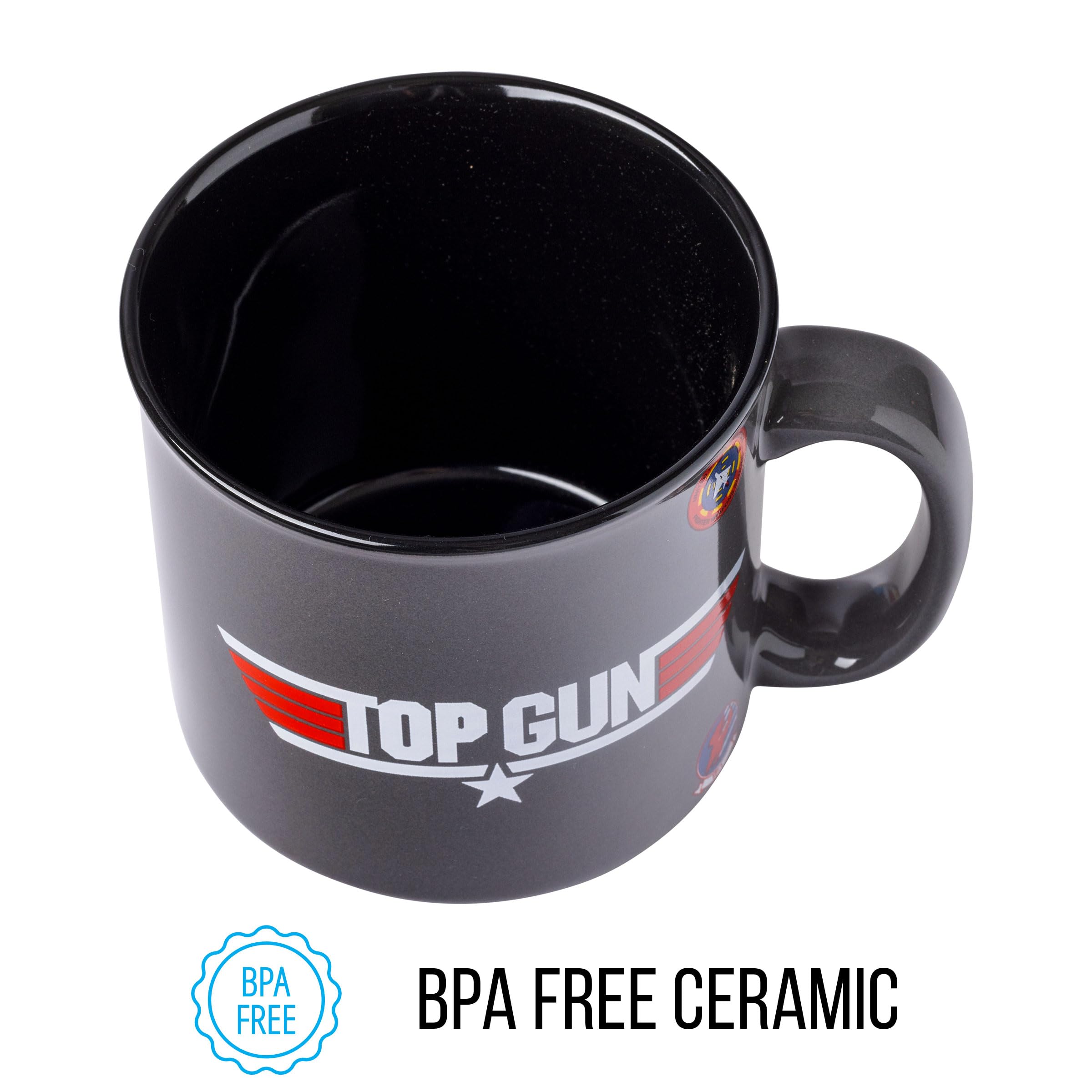 Foto 5 pulgar | Taza Camper Silver Buffalo Top Gun Maverick De Cerámica, 600 Ml - Venta Internacional.