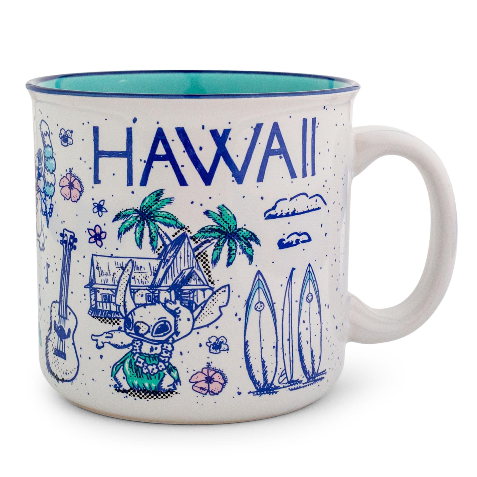 Foto 1 | Taza Silver Buffalo Disney Lilo & Stitch Hawaii 600 Ml - Venta Internacional