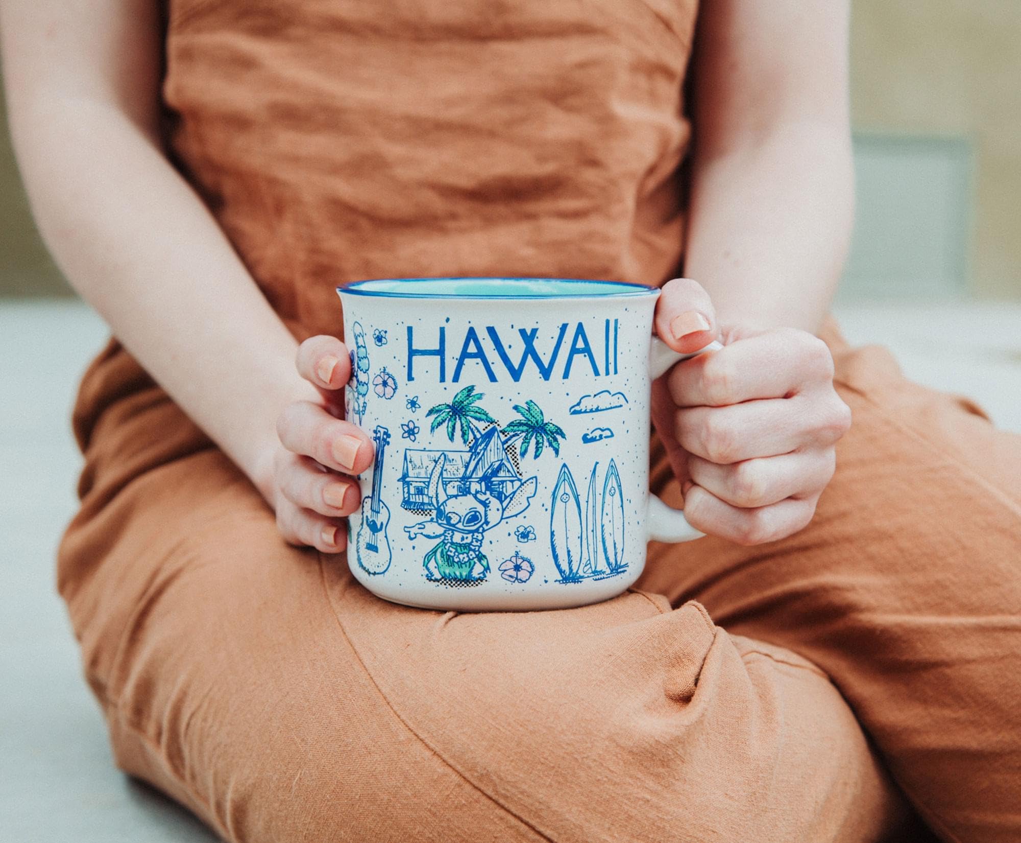 Foto 5 | Taza Silver Buffalo Disney Lilo & Stitch Hawaii 600 Ml - Venta Internacional