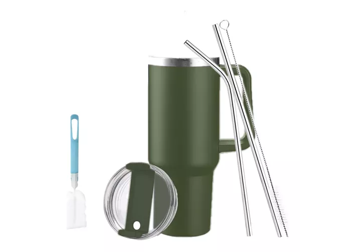 Foto 1 | Vaso Térmico De 40oz Acero Inoxidable Con Popote Y Cepillo