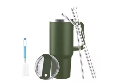 Foto 1 | Vaso Térmico De 40oz Acero Inoxidable Con Popote Y Cepillo