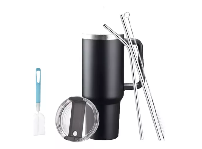Foto 1 | Vaso Térmico De 40oz Acero Inoxidable Con Popote Y Cepillo