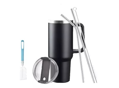 Foto 1 | Vaso Térmico De 40oz Acero Inoxidable Con Popote Y Cepillo