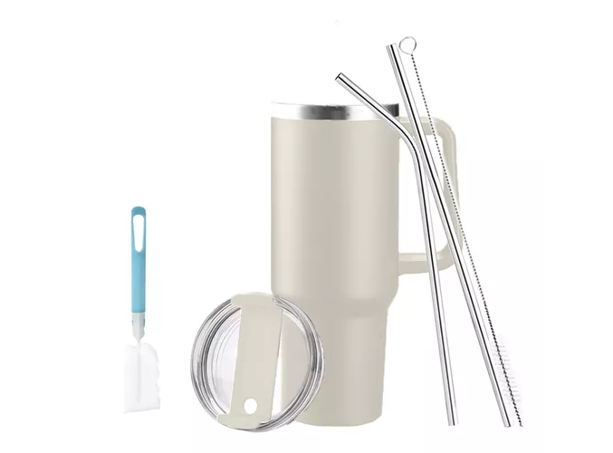 Foto 1 | Vaso Térmico De 40oz Acero Inoxidable Con Popote Y Cepillo