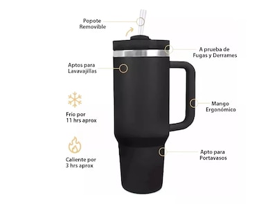 Foto 2 | Termo De Acero Inoxidable Premium De 1180 Ml
