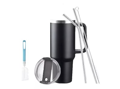 Foto 1 | Vaso Térmico De 40oz Acero Inoxidable Con Popote Y Cepillo