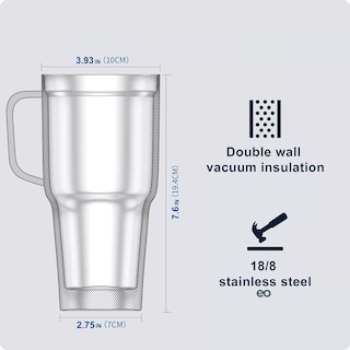 Foto 3 | Asos Térmico 30oz Termo Taza Acero Inoxidable Botellas Agua Eo Safe Imports Esi-14237-1 Negro