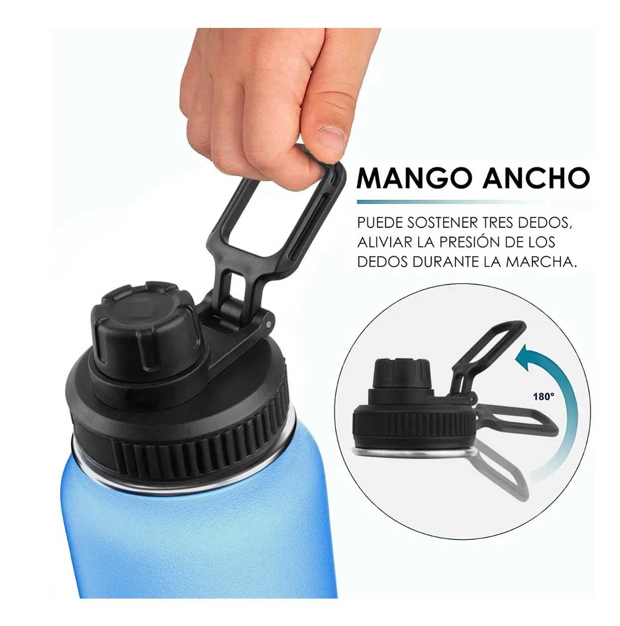 Foto 4 pulgar | Botella De Agua Fría/caliente De Acero Inoxidable De 1.2 L Eo Safe Imports Esi-3265-1 Azul