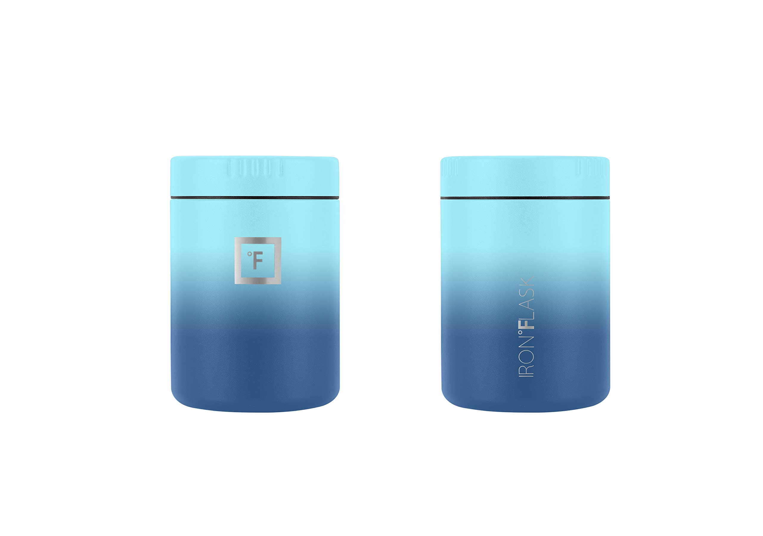 Foto 4 pulgar | Tarro Aislante Para Alimentos Thermos Iron °flask De 470 Ml Con Cuchara, Azul - Venta Internacional.