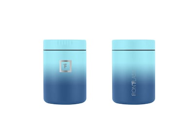 Foto 3 | Tarro Aislante Para Alimentos Thermos Iron °flask De 470 Ml Con Cuchara, Azul - Venta Internacional.