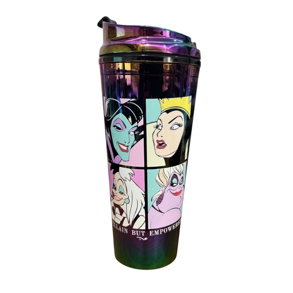 Foto 1 | Termo De Acrílico Con Gliter Multicolor, Villanas De Disney