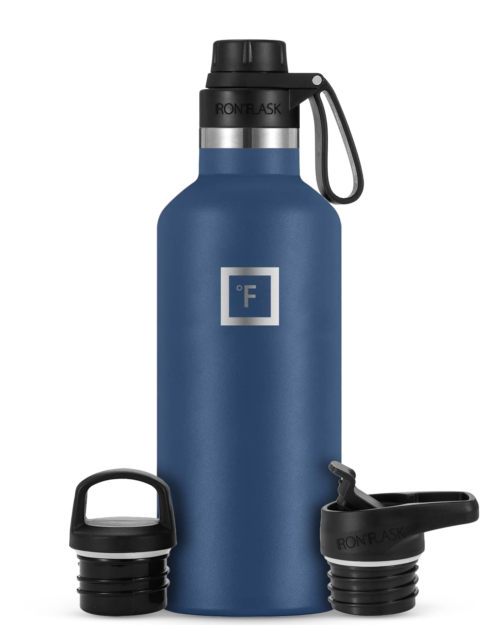 Foto 2 pulgar | Botella De Agua Iron °flask Para Acampar Y Senderismo, 950 Ml, Color Azul Crepúsculo - Venta Internacional.