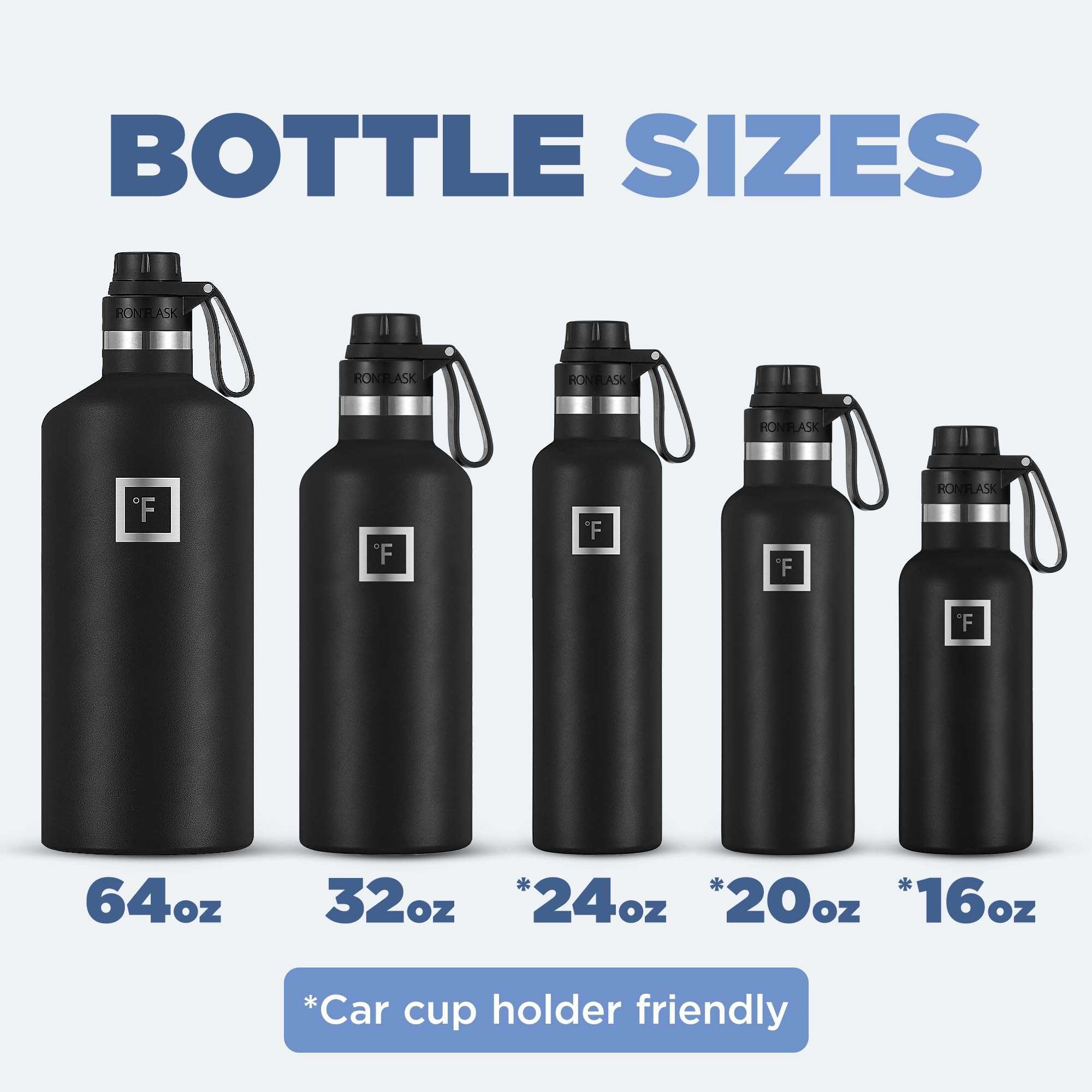 Foto 7 pulgar | Botella De Agua Iron °flask Para Acampar Y Senderismo, 950 Ml, Color Azul Crepúsculo - Venta Internacional.