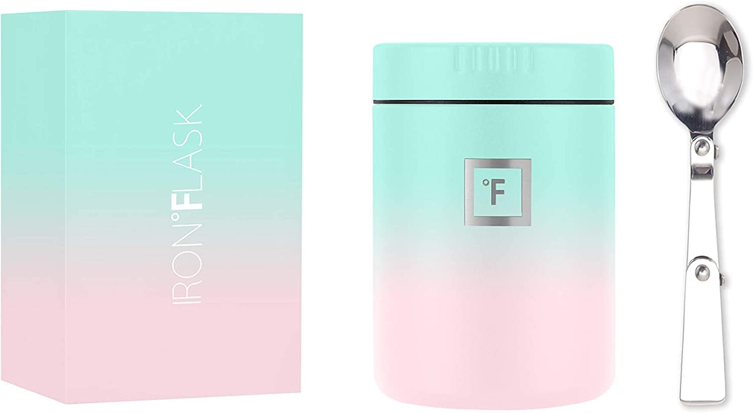 Foto 2 pulgar | Goma De Mascar Iron °flask Thermos De 470 Ml Con Cuchara - Venta Internacional.