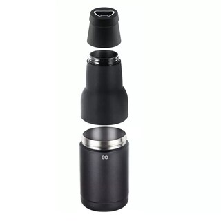 Foto 1 | Language Portabotellas Portalatas Termo Acero Inoxidable Eo Safe Imports Esi-9605-1 Negro