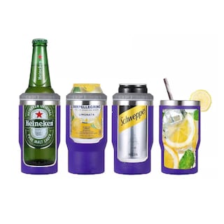 Foto 3 | Portalatas De Cerveza De Acero Inoxidable Vaso Térmico 14oz Violeta Belug