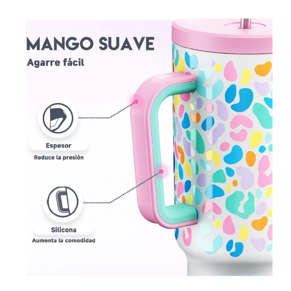 Foto 3 pulgar | Vaso Térmico Acero Inoxidable Calor/frío Dos Picos 40oz Colorido, Belug