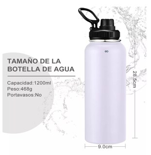 Foto 3 | Termo Vaso-botella Acero Inoxidable 1150ml Eo Safe Imports Esi-11368 Blanco