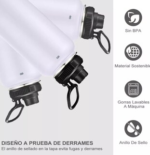 Foto 4 | Termo Vaso-botella Acero Inoxidable 1150ml Eo Safe Imports Esi-11368 Blanco