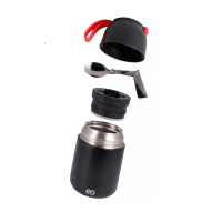 Foto 2 pulgar | Language Termo De Acero Inoxidable 628 Ml Para Comida Eo Safe Imports Esi-15056-1 Negro