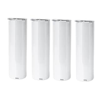 Foto 1 | Vaso Termo Sublimación Sublimar Acero 20oz 4 Pzs Blanco Belug