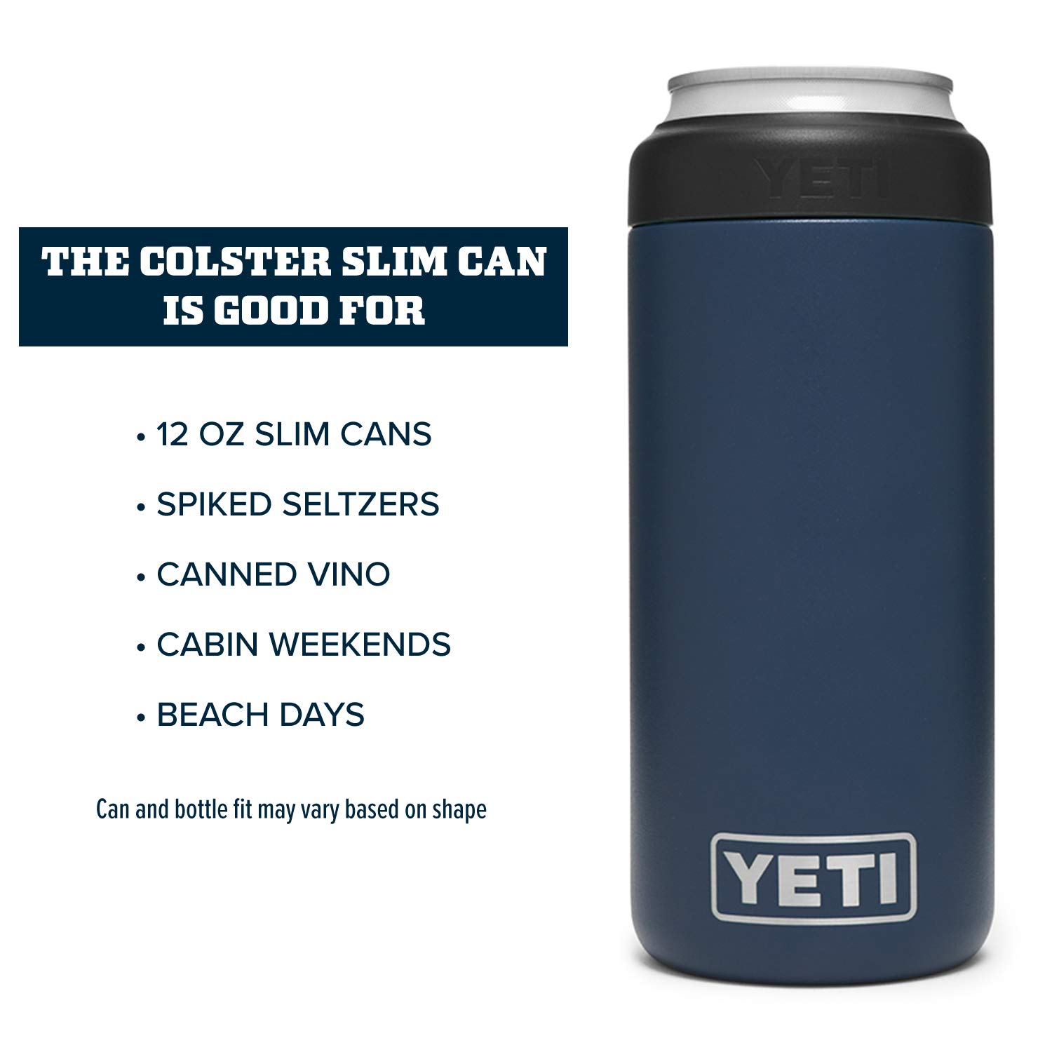 Foto 5 pulgar | Aislante Yeti Rambler Colster Slim, Lata De 355 Ml, Color Azul Marino - Venta Internacional.