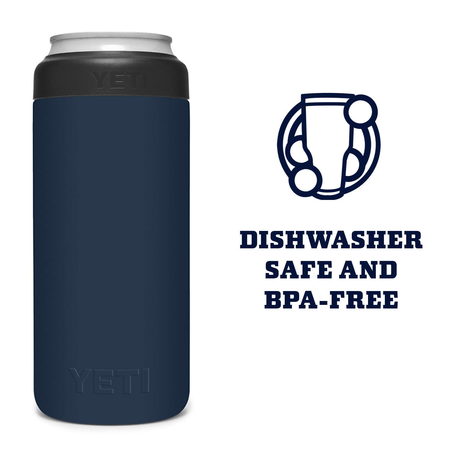 Foto 6 pulgar | Aislante Yeti Rambler Colster Slim, Lata De 355 Ml, Color Azul Marino - Venta Internacional.