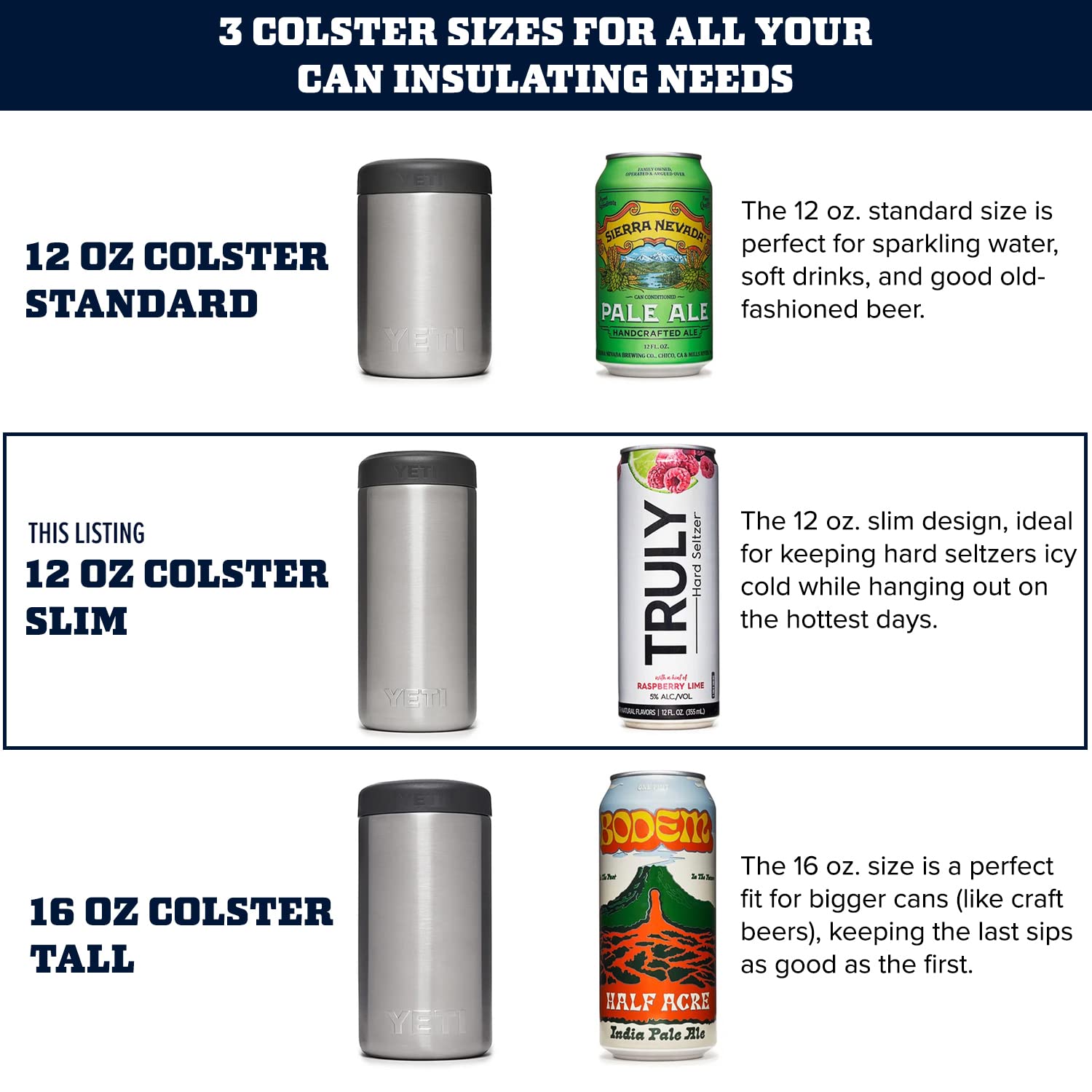 Foto 3 pulgar | Aislante Para Latas Yeti Rambler Colster Slim, 355 Ml, Grafito - Venta Internacional.