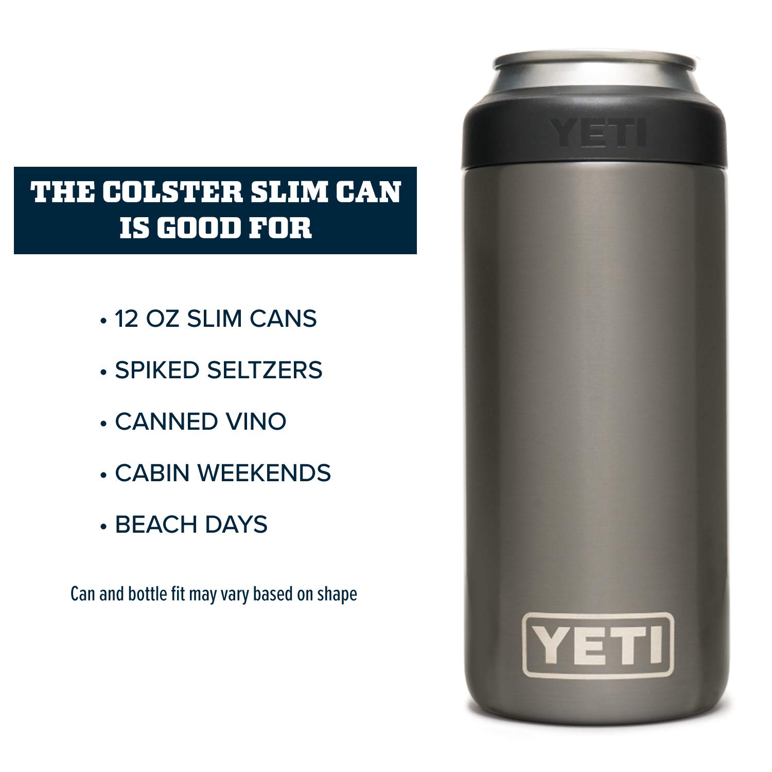 Foto 5 pulgar | Aislante Para Latas Yeti Rambler Colster Slim, 355 Ml, Grafito - Venta Internacional.