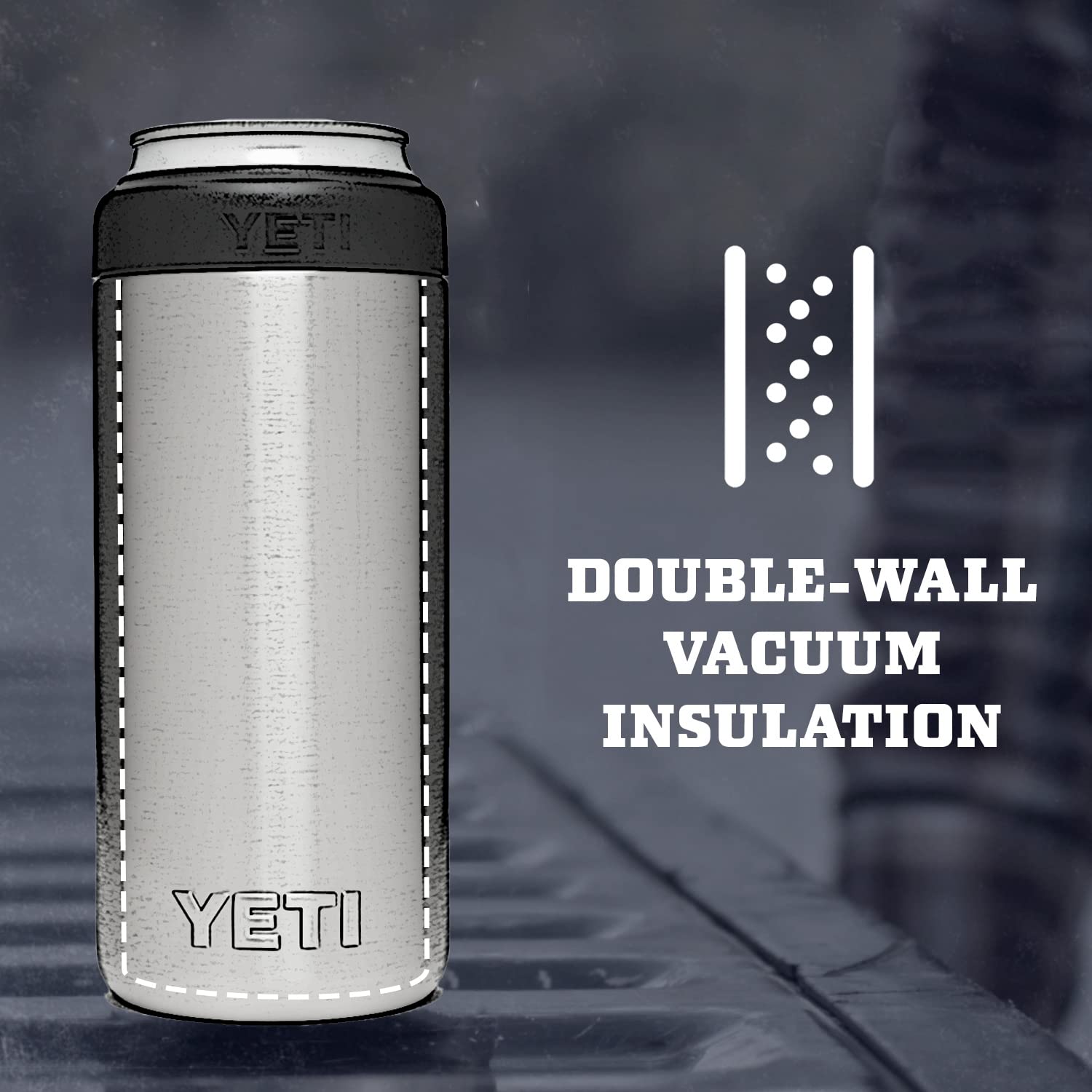 Foto 3 | Aislante Para Latas Yeti Rambler Colster Slim (355 Ml), Color Negro - Venta Internacional.