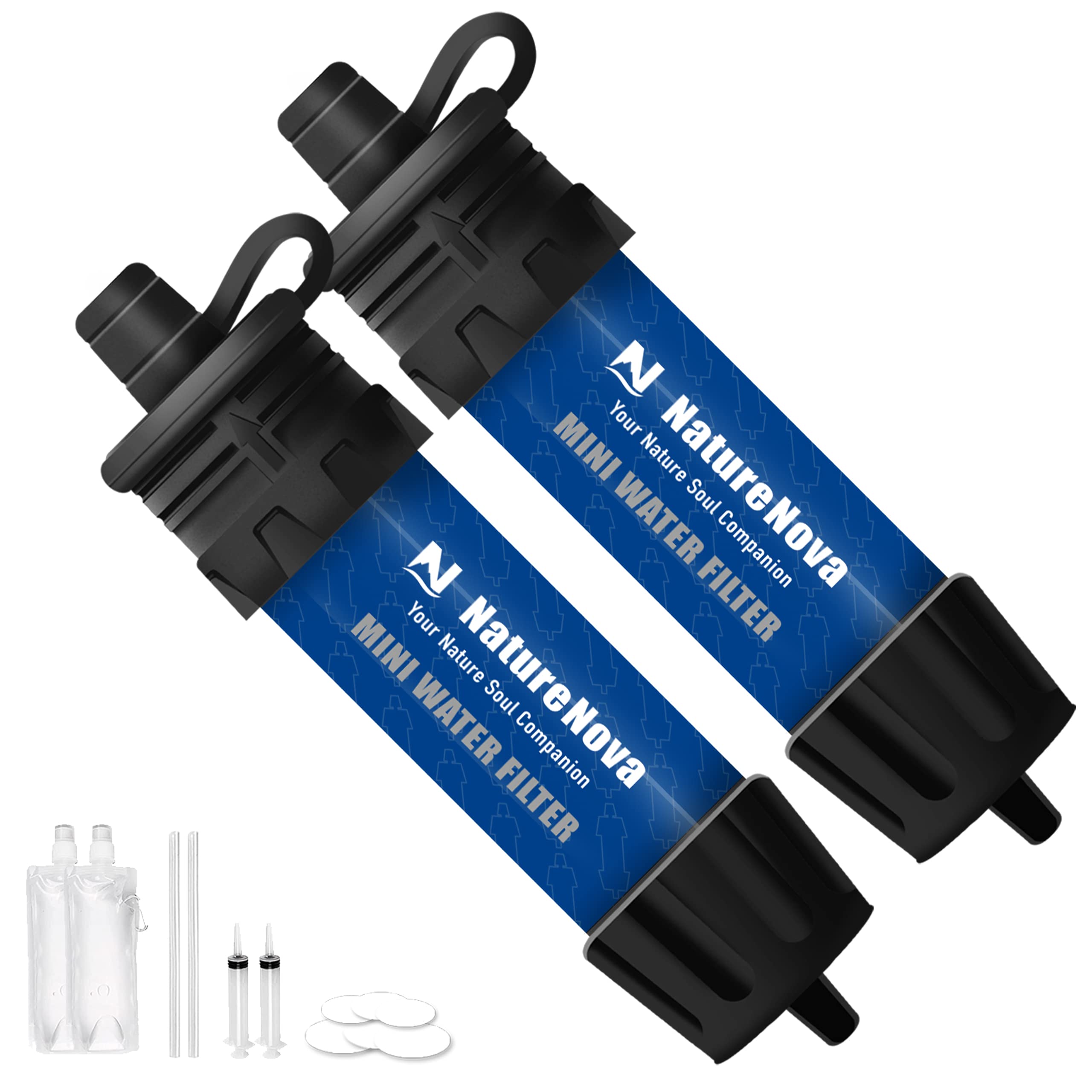 Foto 2 pulgar | Filtro De Agua Naturenova Mini Portátil Para Senderismo Y Acampada, Paquete De 2 - Venta Internacional.