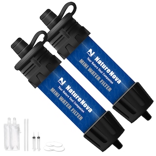 Foto 1 | Filtro De Agua Naturenova Mini Portátil Para Senderismo Y Acampada, Paquete De 2 - Venta Internacional.
