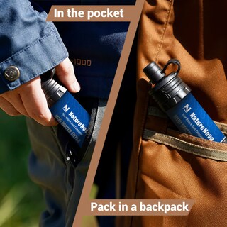 Foto 6 | Filtro De Agua Naturenova Mini Portátil Para Senderismo Y Acampada, Paquete De 2 - Venta Internacional.