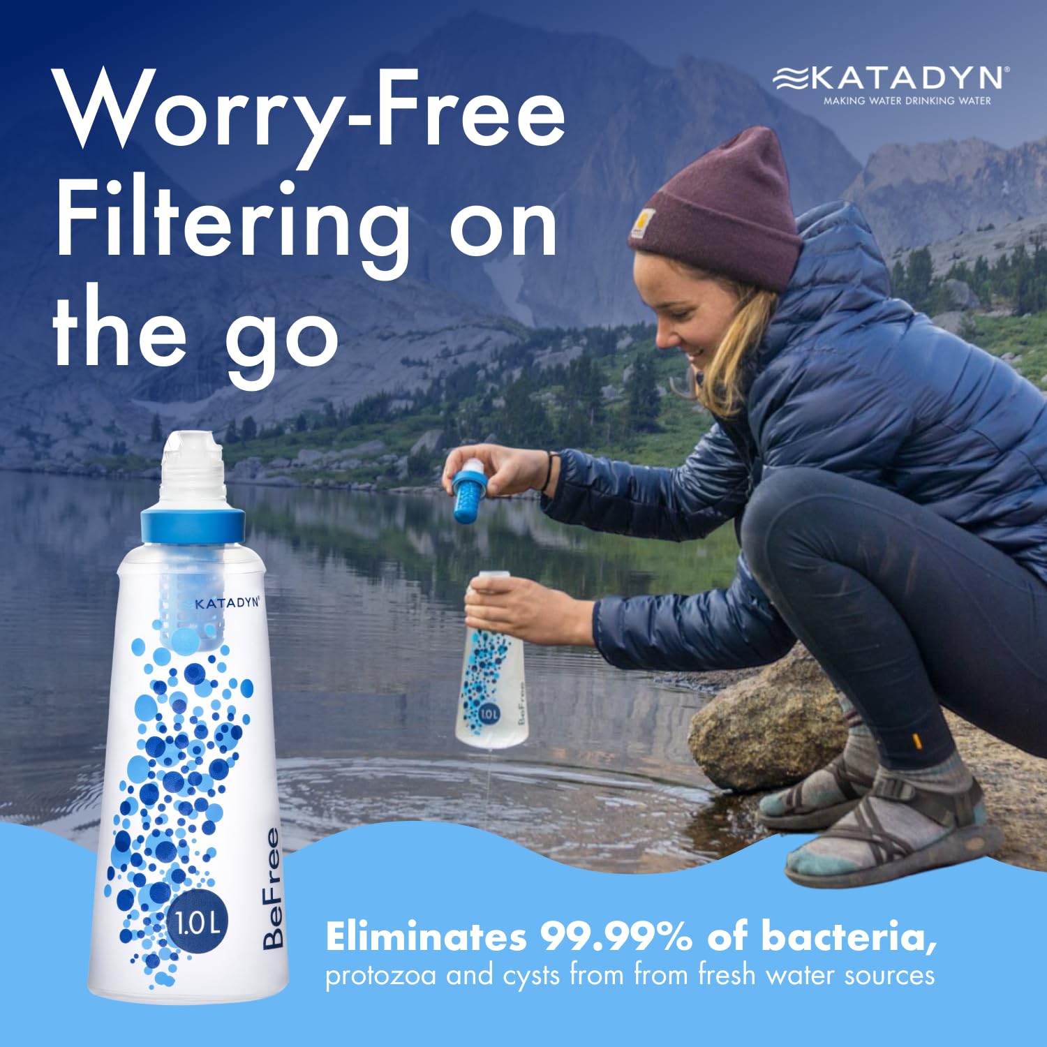 Foto 4 pulgar | Filtro De Agua Katadyn Befree 1.0l Fast Flow 0.1 Micron - Venta Internacional.
