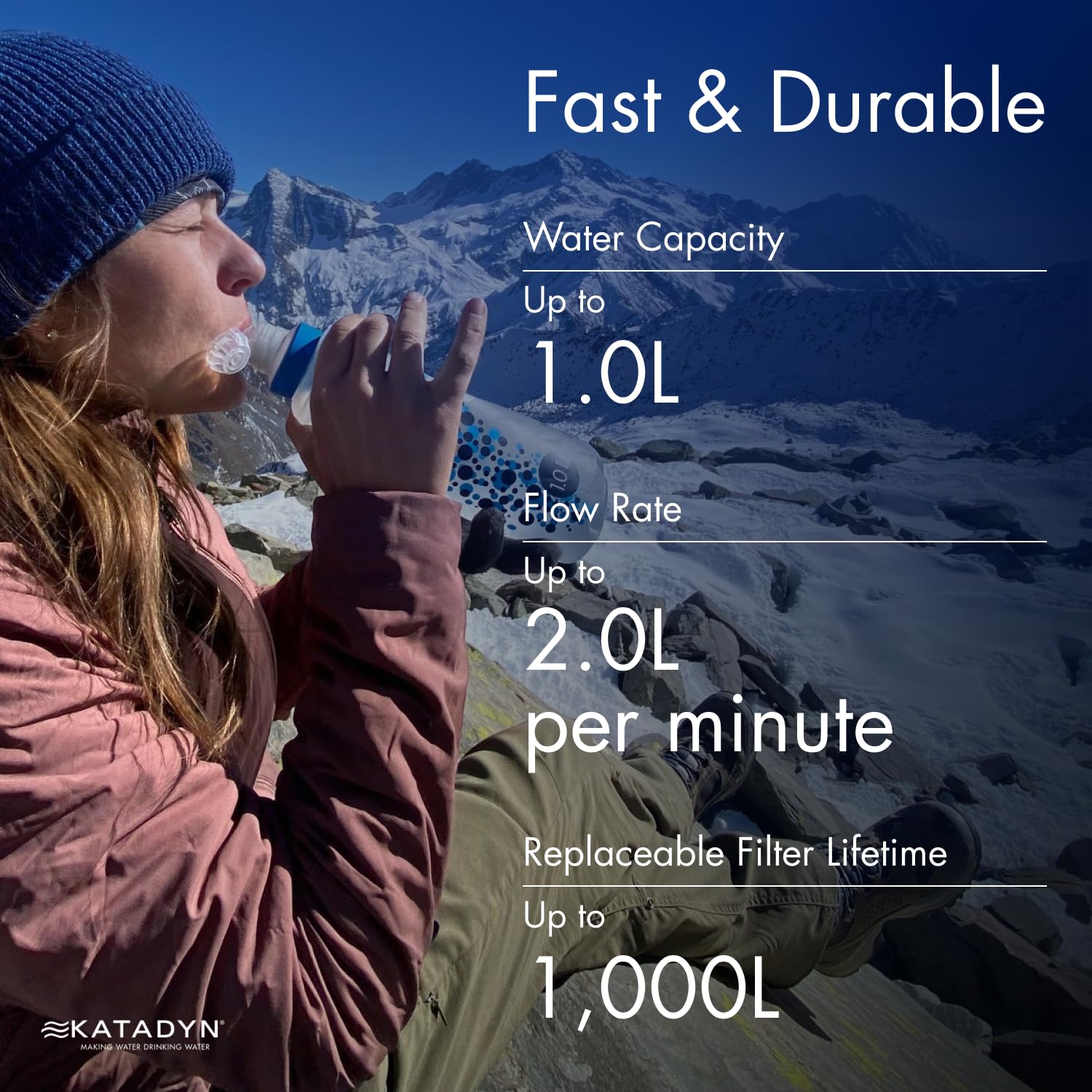 Foto 8 pulgar | Filtro De Agua Katadyn Befree 1.0l Fast Flow 0.1 Micron - Venta Internacional.