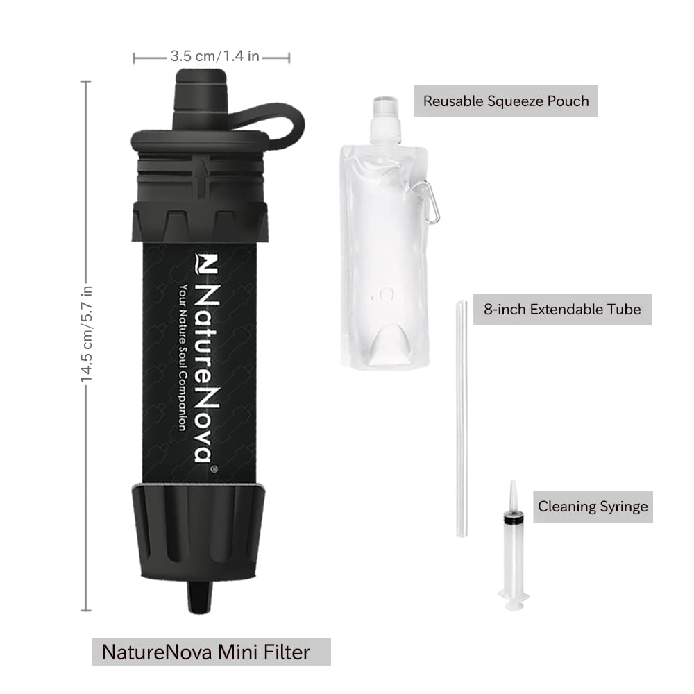 Foto 8 pulgar | Filtro De Agua Naturenova Mini Portátil De Emergencia, Paquete De 4 - Venta Internacional.