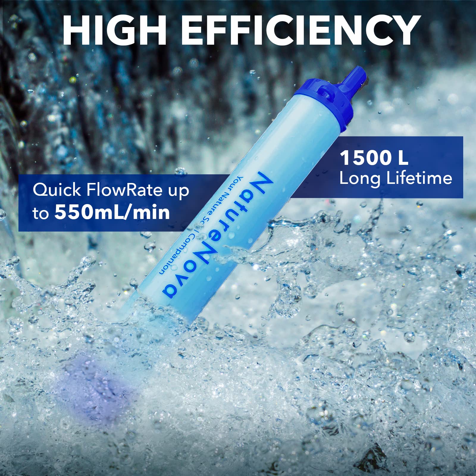 Foto 5 pulgar | Filtro De Agua Straw Naturenova Personal Outdoor, 1 Paquete - Venta Internacional.