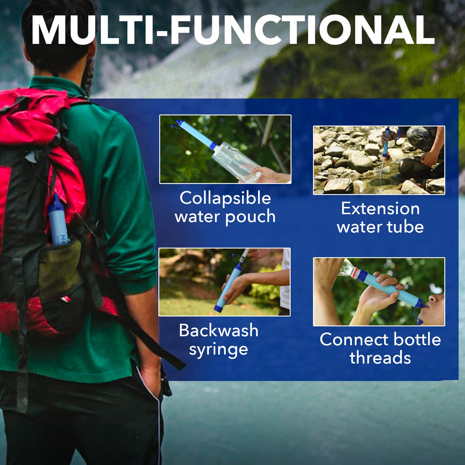 Foto 6 pulgar | Filtro De Agua Straw Naturenova Personal Outdoor, 1 Paquete - Venta Internacional.
