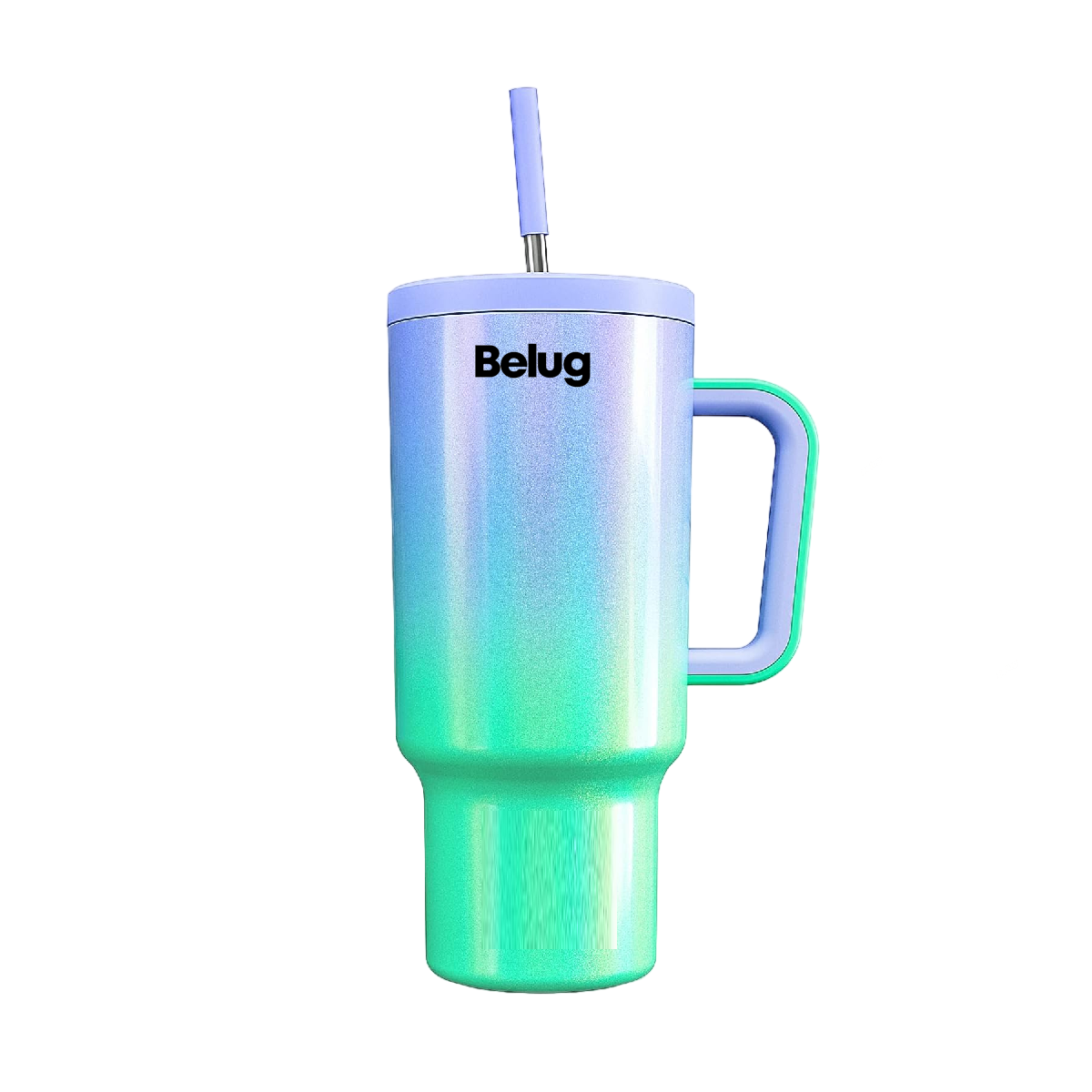 Foto 1 | Taza De Viaje Belug De Acero Inoxidable 40 Oz Verde Y Morado