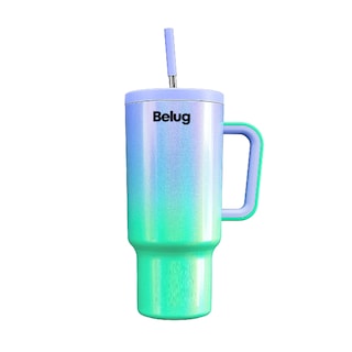 Foto 1 | Taza De Viaje Belug De Acero Inoxidable 40 Oz Verde Y Morado
