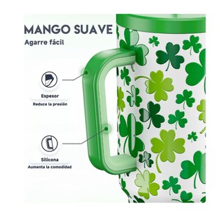 Foto 2 | Vaso Térmico Acero Inoxidable Calor/frío Dos Picos 40oz Verde Belug